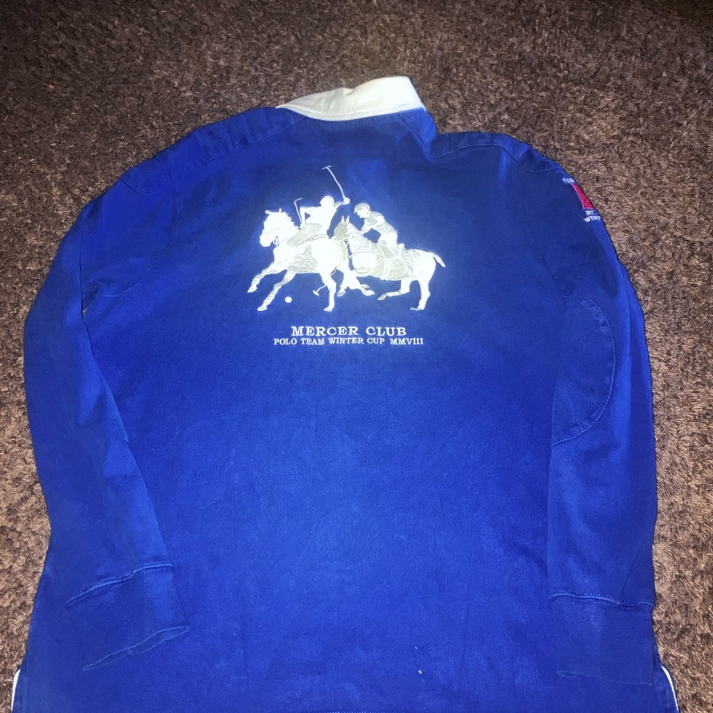 Vintage 08’ Ralph Lauren Mercer Winter Polo Club Team Switzerland Rugby Shirt L - Picture 8 of 10